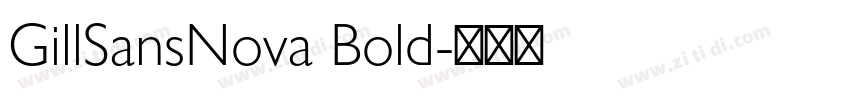 GillSansNova Bold字体转换
